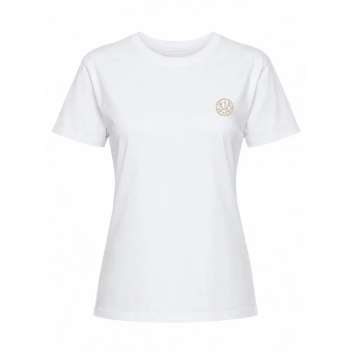 Koszulka damska BERETTA 500 years W T-Shirt Gold Logo Pure White (TS932)